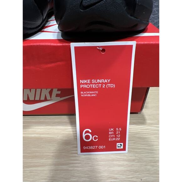 Nike Sunray Protect 2 Sandals Black Size 6C - Picture 4 of 8